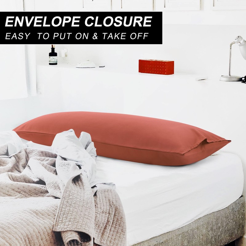 sourcing map Body Pillow Case, Microfiber Pillowcases Weave for 90