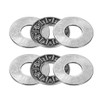 uxcell AXK1024+2AS Needle Roller Thrust Bearings with 2 Washers, 10mm