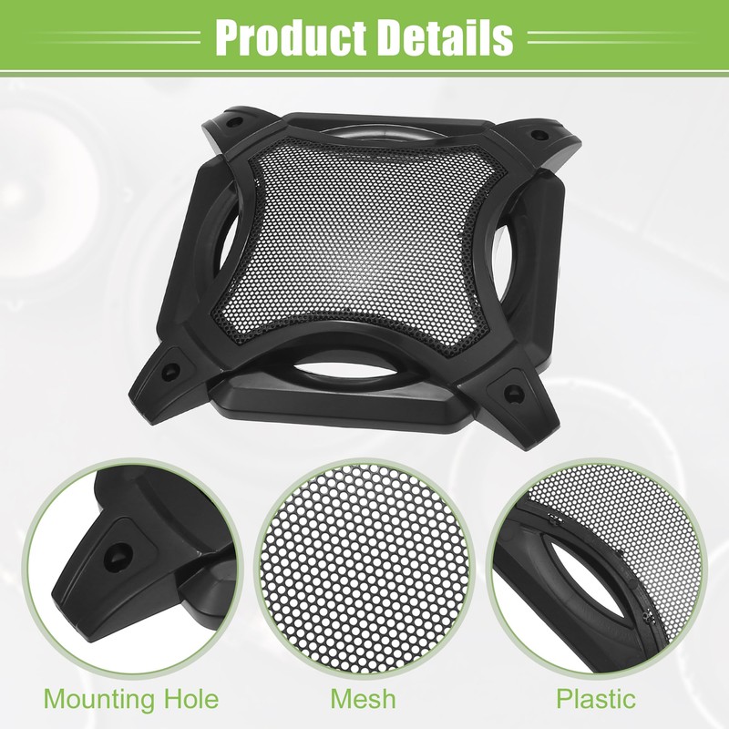 A ABSOPRO 6 Inch Car Speaker Grille Cover with Screws