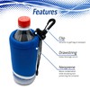 Proactive Sports Neoprene Bottle Holder with Drawstring and Bag Clip