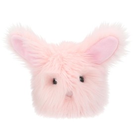 Depesche 13264 Snukis Cuddly Toy Rabbit in Blush with Long Ears, Approx. 18 cm Plush Toy with White Tail