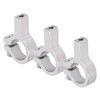 3Pcs Tube Clamp Hub Aluminum Shaft Clamping M4 Thread Mounting