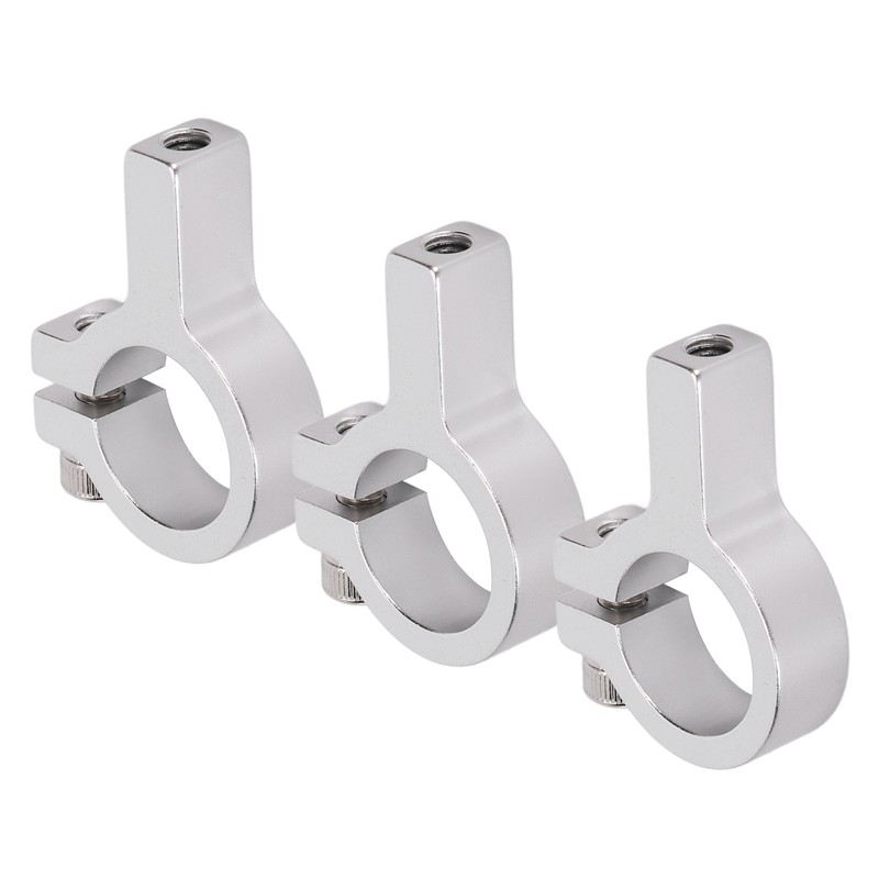 3Pcs Tube Clamp Hub Aluminum Shaft Clamping M4 Thread Mounting