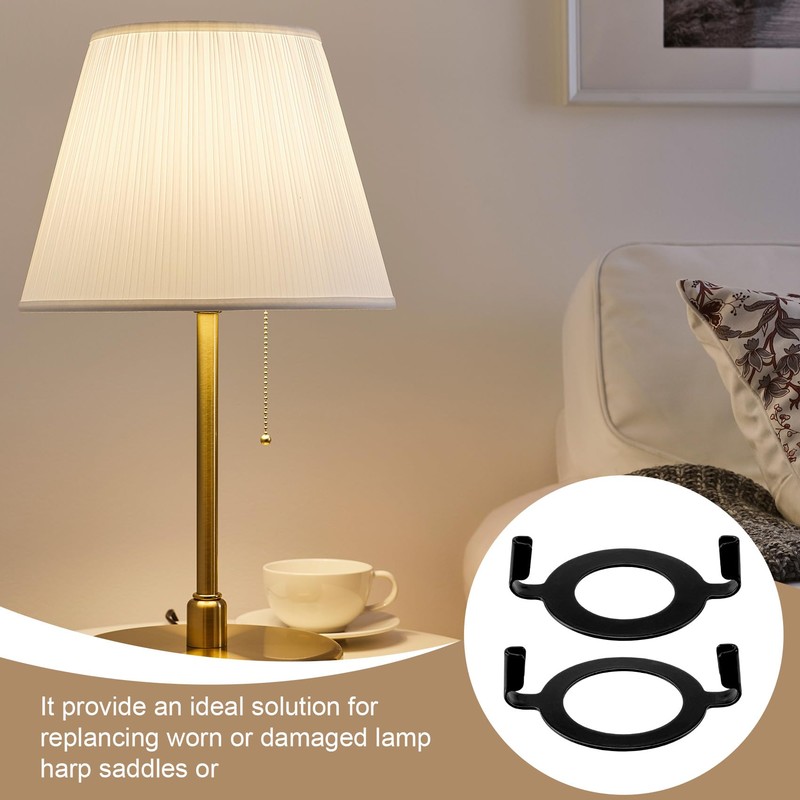 HINZIC 4Pcs E27 E14 Socket Lamp Harp Saddle Base Lampshade