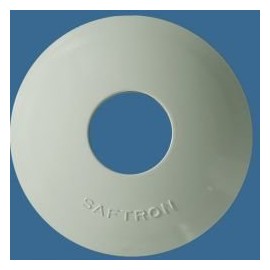 SAFTRON ESC-W Escutcheons - 1.9 in. ID High Impact Polymer White