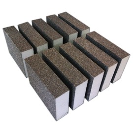 10x Professional Sanding Sponge Set Sanding Block Sanding Fleece Wood Grit 120 Fine Plus