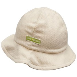 loud + proud Unisex Children's Muslin Jersey Organic Cotton GOTS Certified Sun Hat, vanilla