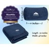 BlueHills Travel Blanket Pillow Rolled Premium Soft Plush Airplane Throw