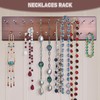 Tie Rack Wall Mounted, Wood Belt Hanger for Closet with