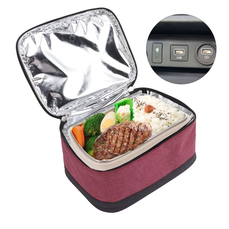 Portable Electric Lunch Box Food Heater USB Constant Heating Insulation