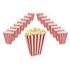 Classic Red & White Striped Popcorn Boxes Perfect for Movie