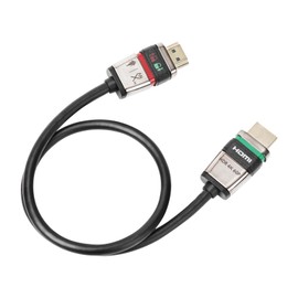 LANZYKU Locking HDMI 2.0 Cable - 4K@60Hz 18Gbps HDR for High-Speed Video Transfer with Ultra Lock System-0.5M/1.6FT