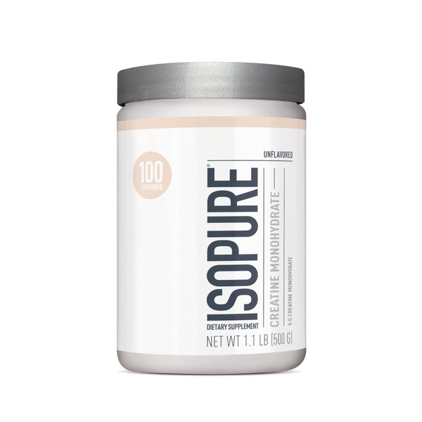 Isopure Unflavored Creatine Monohydrate Powder 500g (Packaging May Vary)
