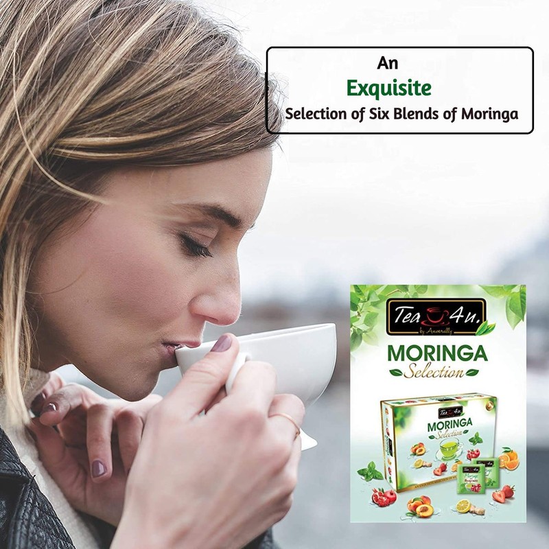 Tea4U Flavored Moringa Selections 60 Tea Bags