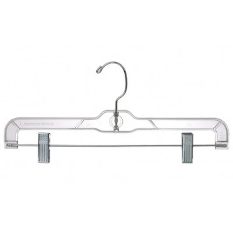 Only Hangers 14" Clear Plastic Pan/Skirt Hanger (pack of 10)