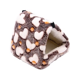 Tucireat Small Animal Winter House Guinea Pig House Small Animal Beds Small Animal Cave for Chinchilla Hamster Bed Hamster House Small Animals Cuddly Cave Warm Bed Home Cave Hamster House Hamster