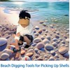 2PCS Sand Scoop with Shovel Sand,Flea Rake with Beach Mesh