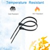 Aroono 100 PCS 8 Inch Reusable Zip Ties Black –