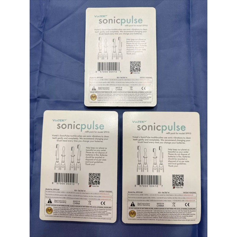 Pulse Sonic Pulse electric toothbrush head refills Model number SP910