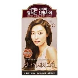 Ryo Uachae Stylish Gray Hair Dye 7O Orange Brown Ryo Uachae Stylish Gray Hair Dye 3N Dark Brown Bigen Cream Tone Hair Dye 6G Natural Brown / 려 우아채 멋내기 새치염색약 7O 오렌지브라운 려 우아채 멋내기 새치염색약 3N 흑갈색 비겐크림톤 염색약 6G 자연갈색