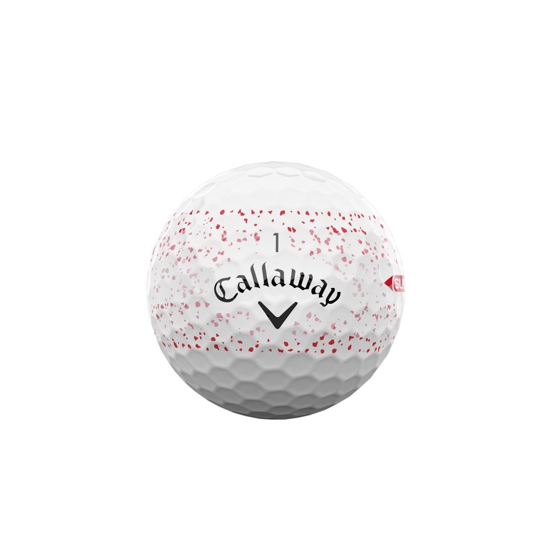 Callaway Golf Supersoft Golf Ball 2025, Red Splatter