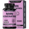 NMN + Resveratrol 99% + Betaína HCL + Quercetina Extracto | Beyond Vitamins | Producción de NAD+ | VCaps Cápsulas de tecnología Vegana | Premium Blend para 2 meses, 60 cápsulas