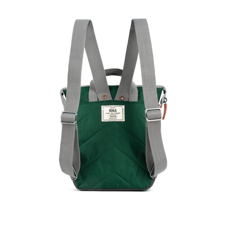 ROKA London Bantry B Small Sustainable Forest Recycled Canvas Backpack