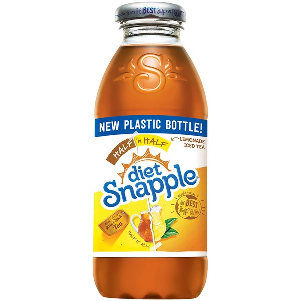 Diet Snapple Half 'n Half, 16 fl oz (12 Plastic Bottles)