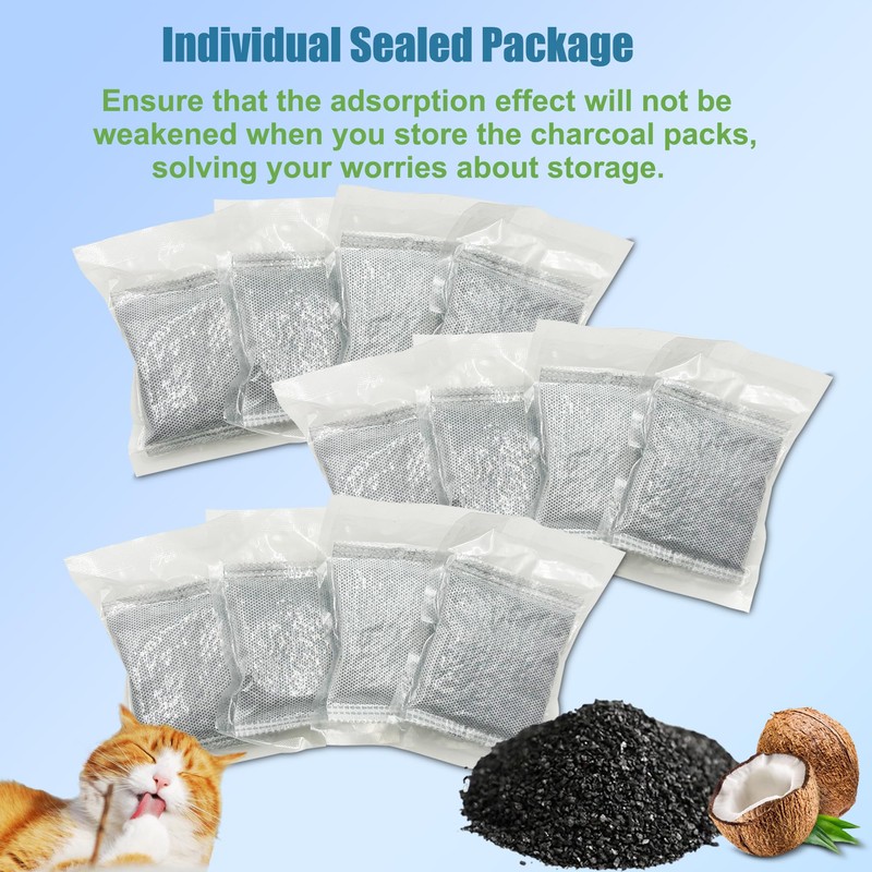 12 Pack Replacement Charcoal Filters for Modkat Flip Cat Litter