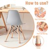 Euqvunn Pack of 26 Clear Chair Leg Caps with Felt