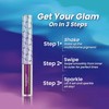 CHARMACY Chameleon Glitter Liquid Eyeliner, Metallic Shade Color Shift Eye