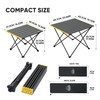 EHHLY Portable Folding Camping Table, Small Compact Aluminum Beach Picnic