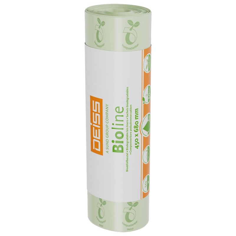 DEISS Bioline 30 Litre Biodegradable Bin Liners (Pack of 10)