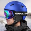 Odoland Ski Helmet and Goggles Set for Adults & Youth,
