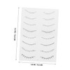 OHPHCALL 10 Pack Fake Eyelash Stickers Lower Lash for Women