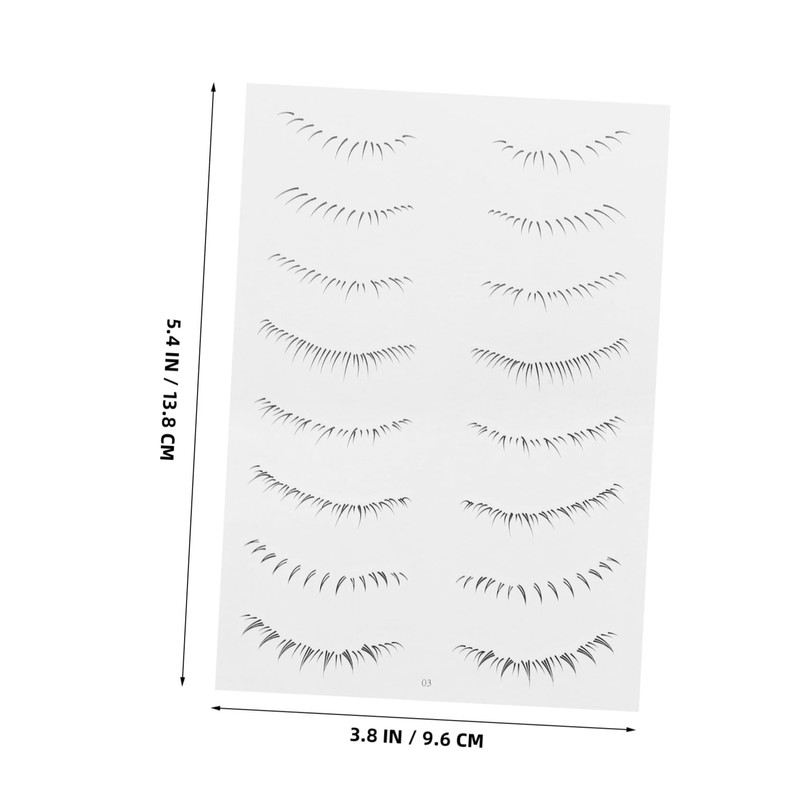 OHPHCALL 10 Pack Fake Eyelash Stickers Lower Lash for Women