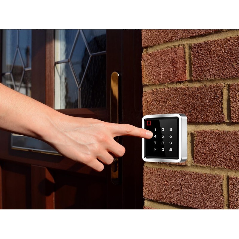 Access Control System Kit with IP68 Waterproof Metal Touch Keypad,