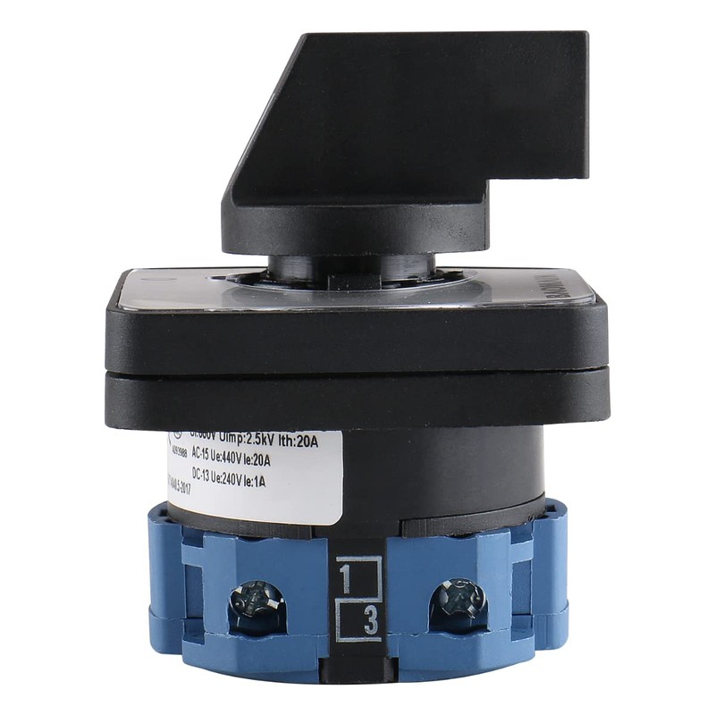 Baomain Cam Combination Changeover Switch AC 660V 20A 2 Position