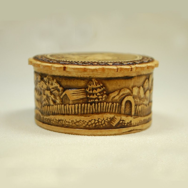 "Mink" Russian Birch Bark Box