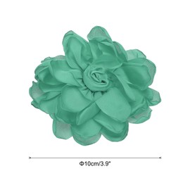 PATIKIL Rose Flower Hair Clips, Fabric Brooch Pins for Women Wedding Party Dance Dress Clothes Accessories Valentine's Day Gifts, Green