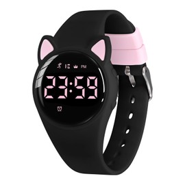 Timever Kids Digital Watch for Girls Boys, Kids Watch with Fitness Tracker, Pedometer, Alarm Clocks, Stopwatch, No App Needed & Waterproof Girls Watch, Gift for Teens Girls Boys Ages 5-14