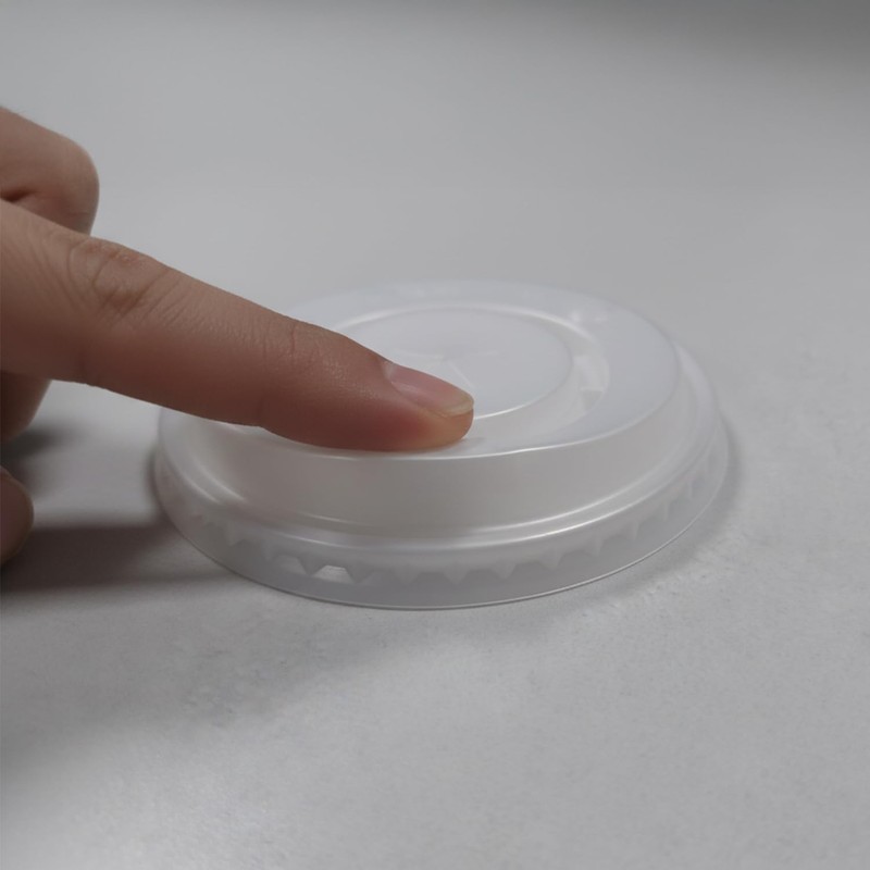 Nationwide Paper 90mm Flat Lid with Cross Hole, Fits 16oz