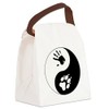 CafePress Wolf Therian Ying Yang Canvas Lunch Bag with Strap