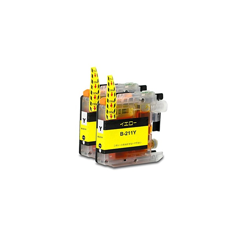 [pomme] LC211Y Yellow, Value Set of 2, Compatible with Brothers,