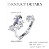 Palpitate Frog Rings 925 Sterling Silver Open Animal Heart Adjustable