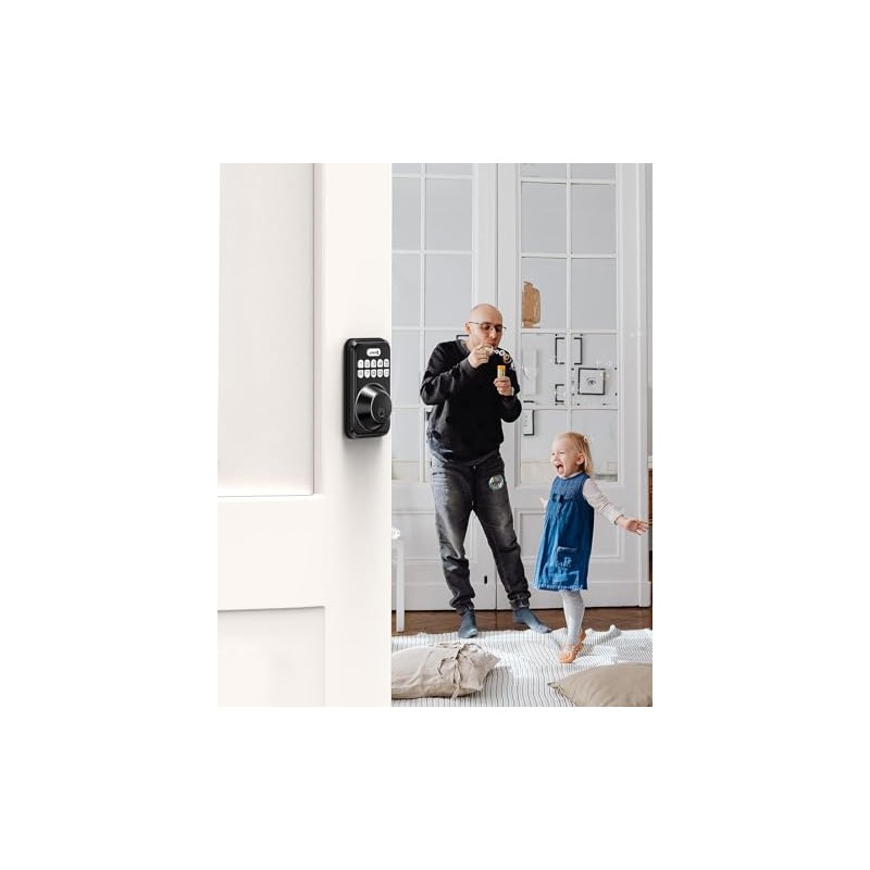 Keyless Entry Door Lock DK01 Black