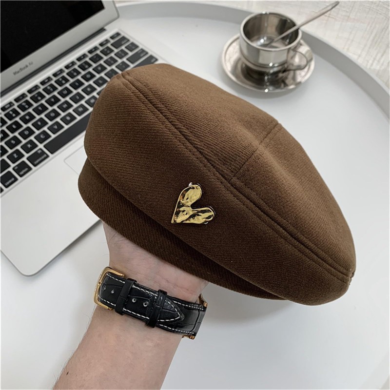 CSILOVEE Women's Beret Hat Autumn Winter Painter Hat Hat Donald