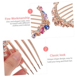 TOVINANNA Chic Crystal Hairpin Headdress Rhinestone Hair Comb Accessory Set for Women Girls