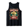 Poodle My Christmas Spirit Dog Santa Claus Elf Gnome Tank