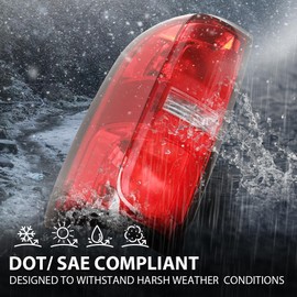 G-PLUS Tail Lights w/Bulbs Compatible with Chevy Colorado 2015-2022(Fit 4-Door Crew Cab and 4-Door Extended Cab Only) Luces Traseras Rear Brake Lamps Assembly,GM2800270 GM2801270 Left&Right